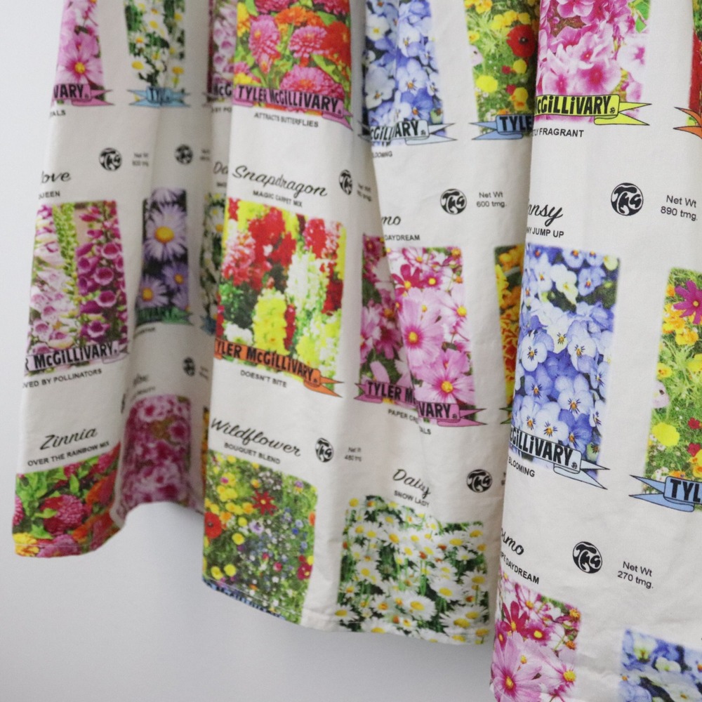 Tyler McGillivary Anthropologie‎ Seed Packet Mini Dress Large - Picture 6 of 10